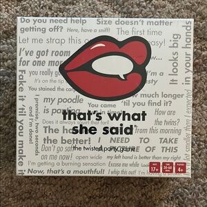 That's What She Said Card Game - Red and Black